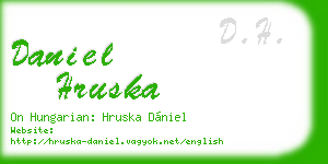 daniel hruska business card